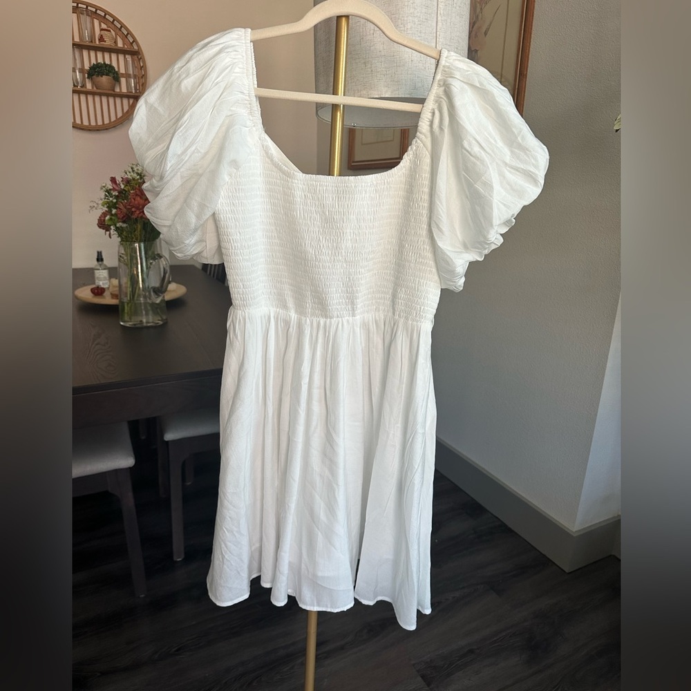 Beautiful and simple white dress